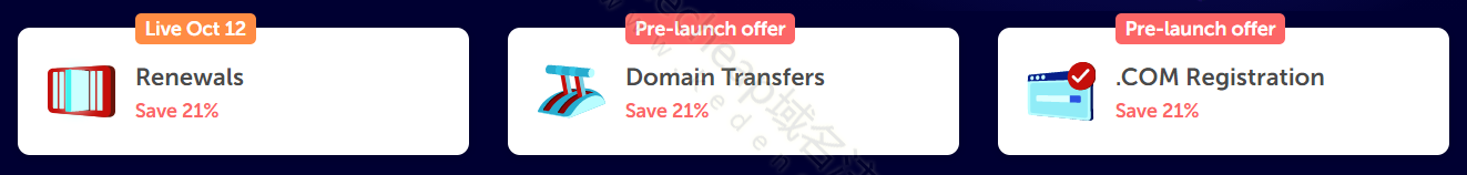 Namecheap 21周年庆 .com域名低至.48一年