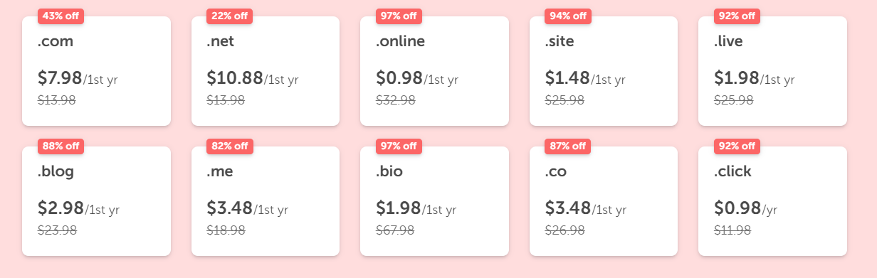 Namecheap优惠活动周 域名注册可享97%折扣
