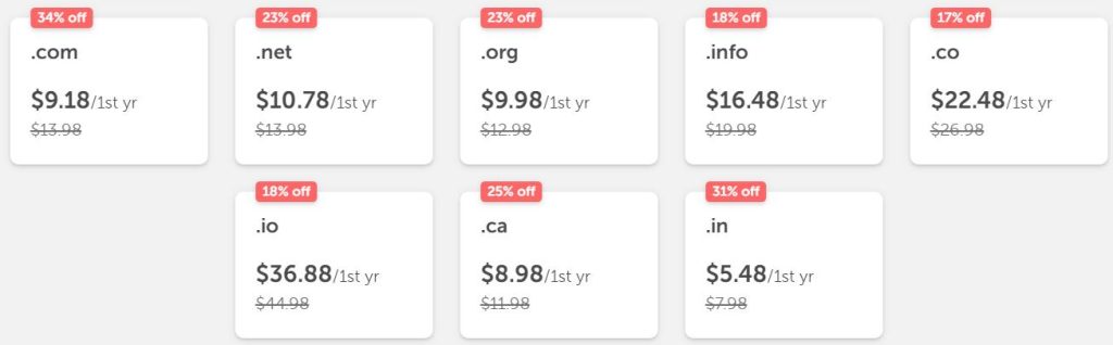 Namecheap23周年庆活动 顶级域名注册优惠42%
