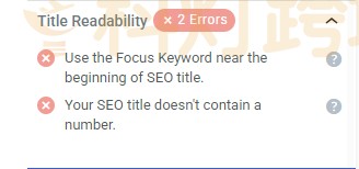 Title优化诊断建议