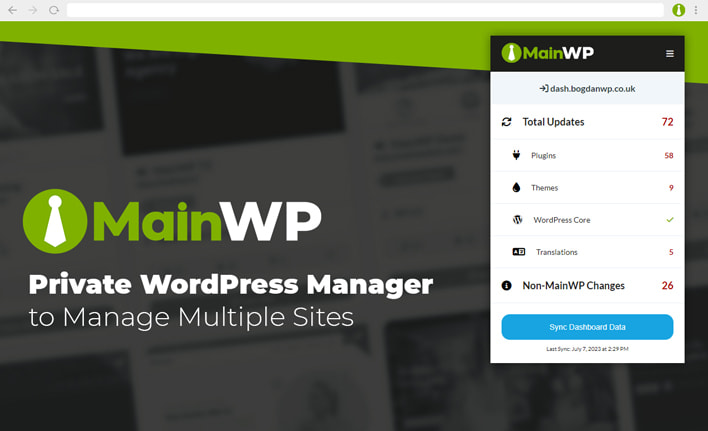 MainWP网站管理插件图片