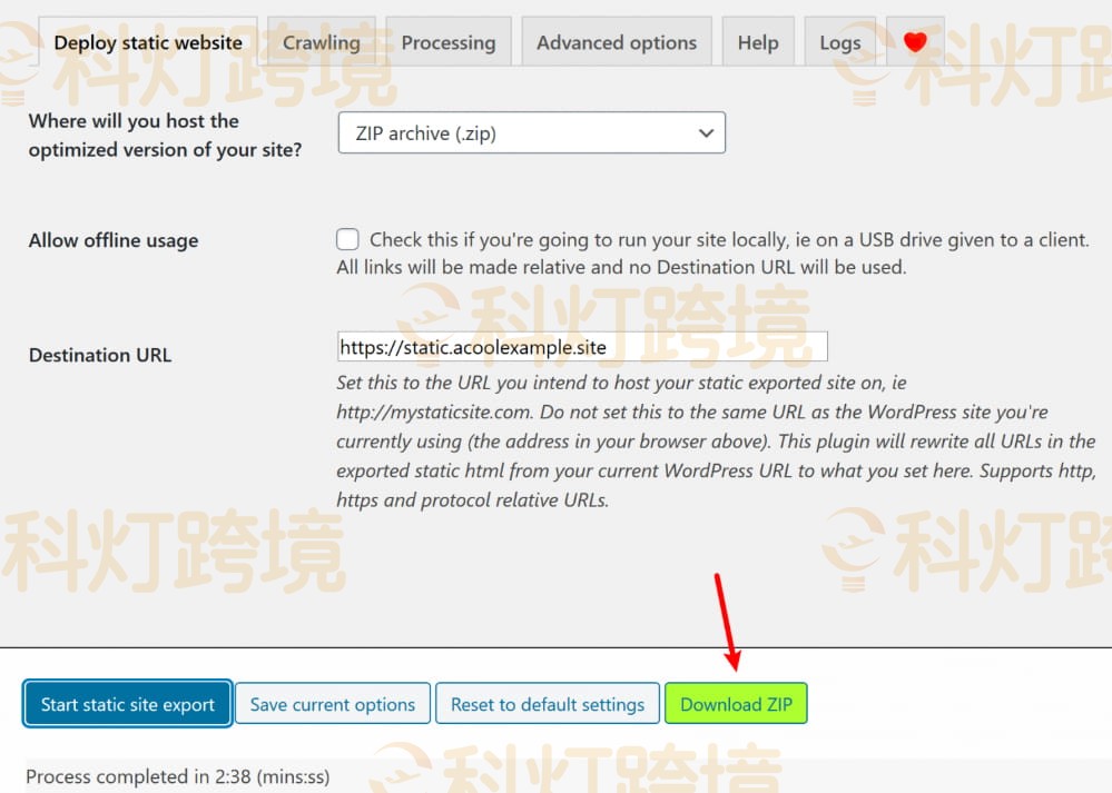 Download ZIP 按钮