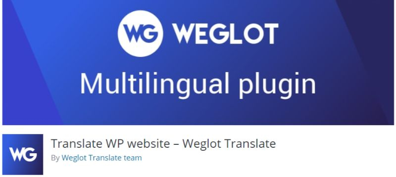 WordPress免费多语言插件三Weglot