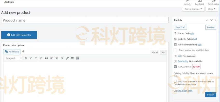在 WooCommerce 中添加产品