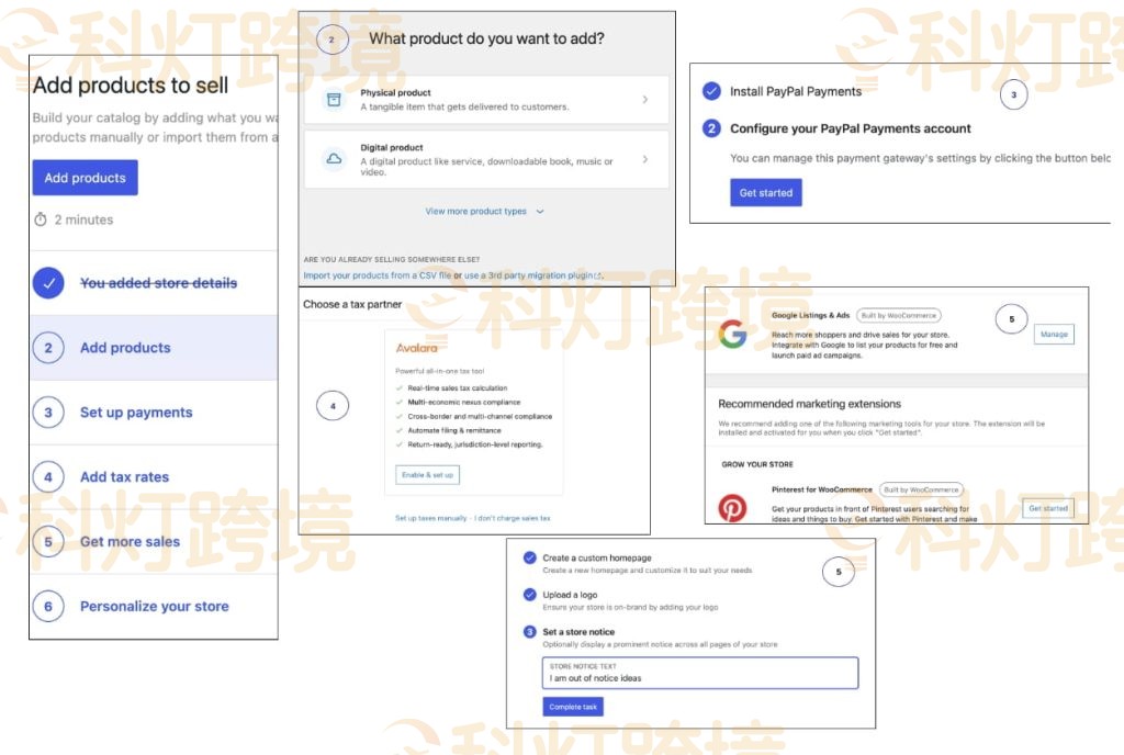 继续设置WooCommerce