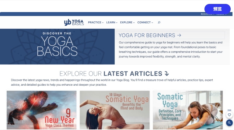 Yoga Basics瑜伽网站